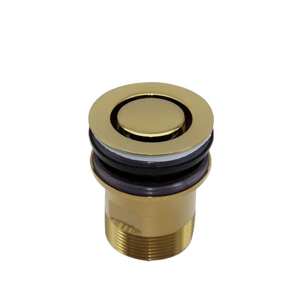 Brushed Gold Finish 40mm Bath Pop Down Waste No Overflow