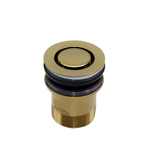 Brushed Gold Finish 40mm Bath Pop Down Waste No Overflow - Brushed Gold