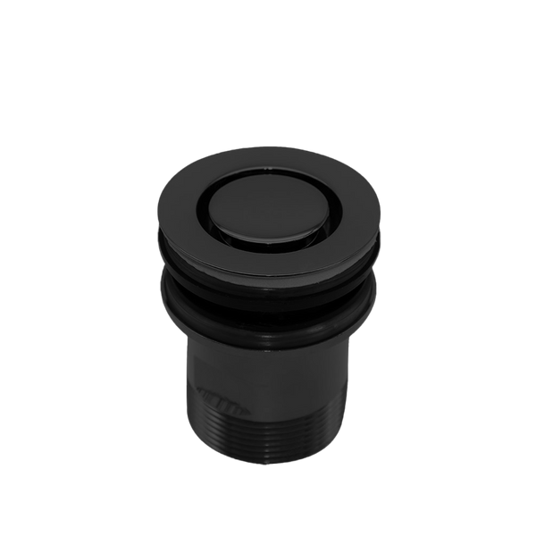 Black 40mm Bath Pop Down Waste No Overflow
