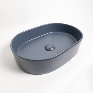 Petra Pill Matte Blue Basin - Matte Blue