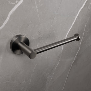 Farina Toilet Roll Holder Brushed Gunmetal - Brushed Gunmetal