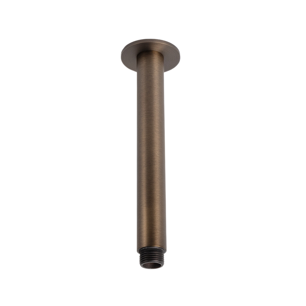 Mira Brushed Vintage Antique Brass Ceiling Shower Arm