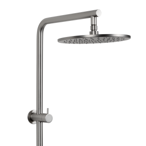 Mira Brushed Nickel Shower Rail Twin Set - Brushed Nickel