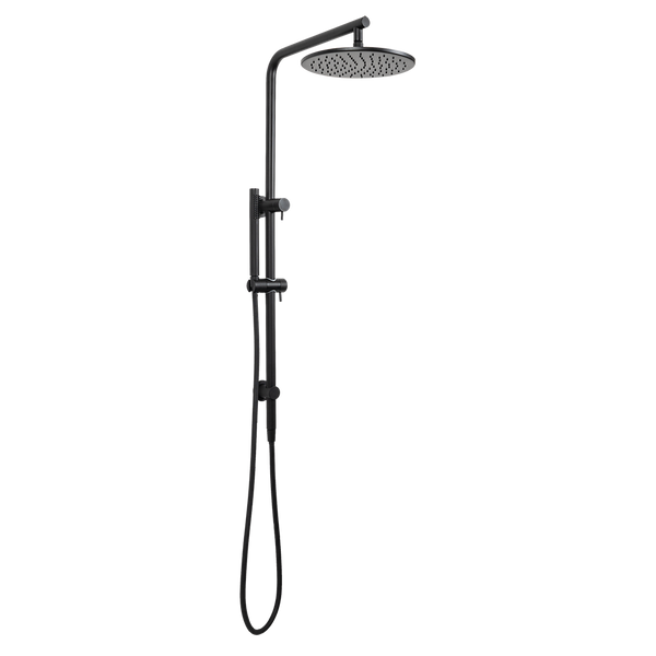 Mira Matte Black Shower Rail Twin Set