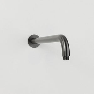 Mira Brushed Gunmetal Curved Shower Arm - Brushed Gunmetal