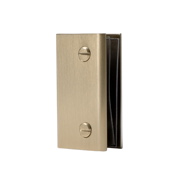 Brina Shower Glass Clamp Brushed Brass Gold