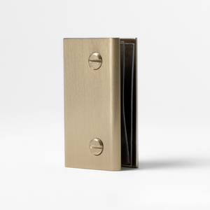 Brina Shower Glass Clamp Brushed Brass Gold - Brushed Brass Gold