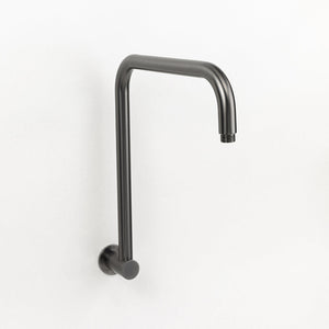 Mira Brushed Gunmetal High Rise Upswept Shower Arm - Brushed Gunmetal