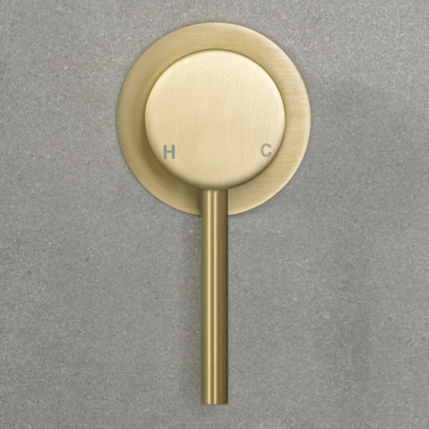 Mira Brushed Brass Gold Wall Mixer