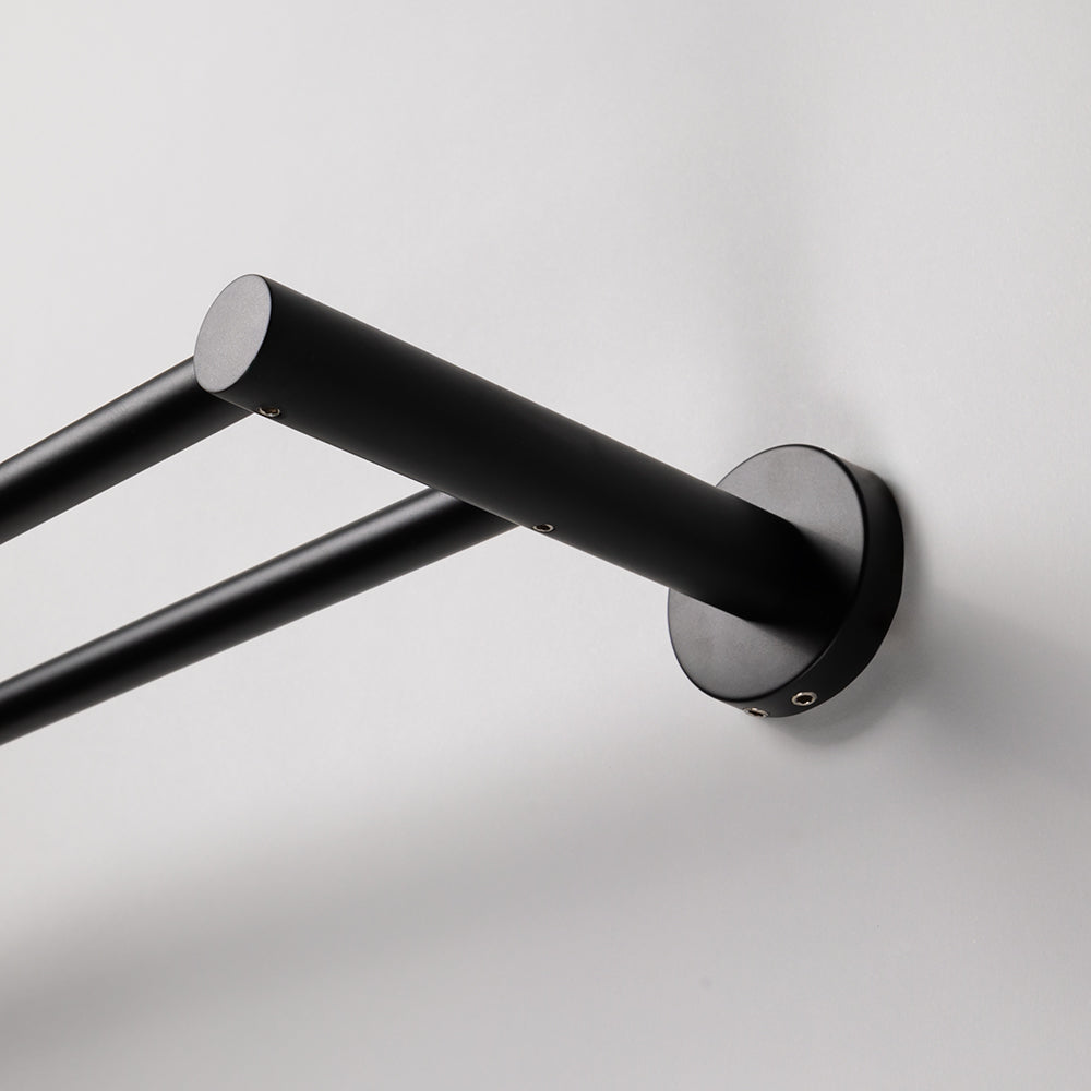Farina 800 Double Towel Rail Matte Black