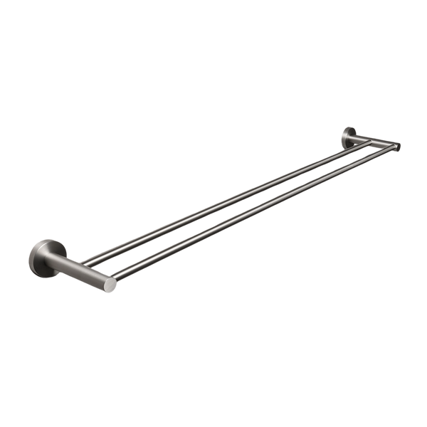 Farina 800 Double Towel Rail Brushed Nickel