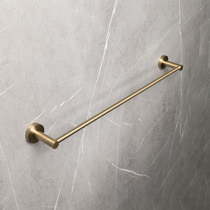 Farina 600 Single Towel Rail Brushed Brass Gold - Brushed Brass Gold