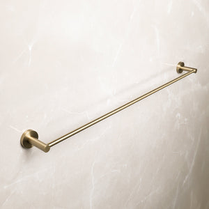 Farina 800 Single Towel Rail Brushed Brass Gold - Brushed Brass Gold
