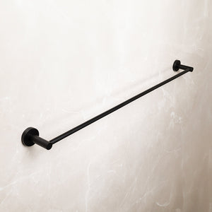 Farina 800 Single Towel Rail Matte Black - Matte Black