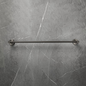 Farina 600 Single Towel Rail Brushed Gunmetal - Brushed Gunmetal