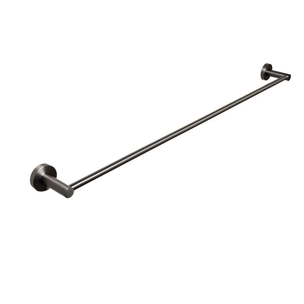 Farina 800 Single Towel Rail Brushed Gunmetal