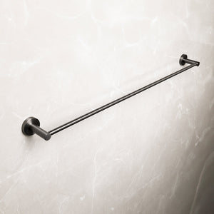 Farina 800 Single Towel Rail Brushed Gunmetal - Brushed Gunmetal