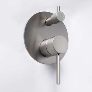 Mira Brushed Nickel Wall Mixer Divertor Plate - Brushed Nickel