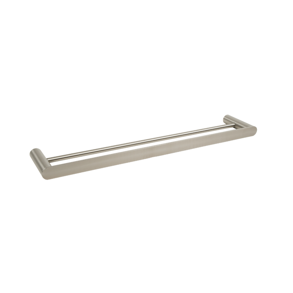 Ascari Brushed Nickel 600 Double Towel Rail