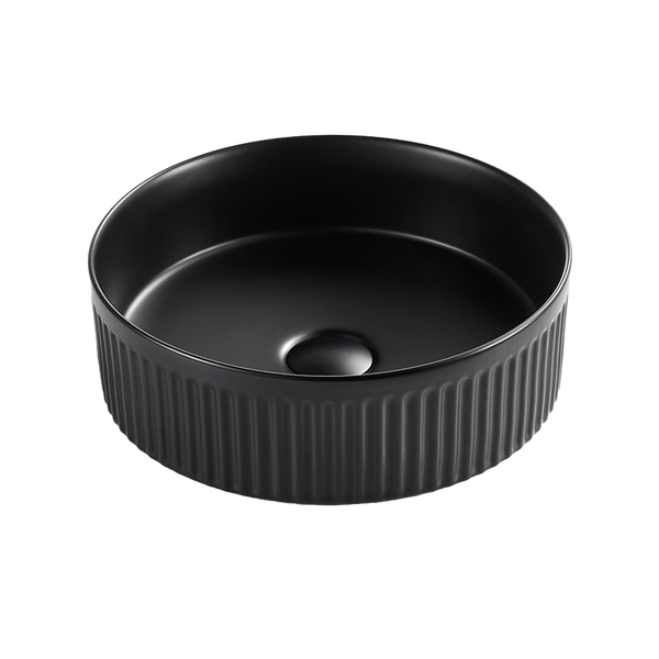 Cascade Round Above Counter Basin Matte Black