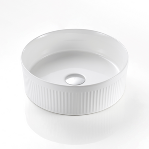 Cascade Round Above Counter Basin Matte White - Matte White