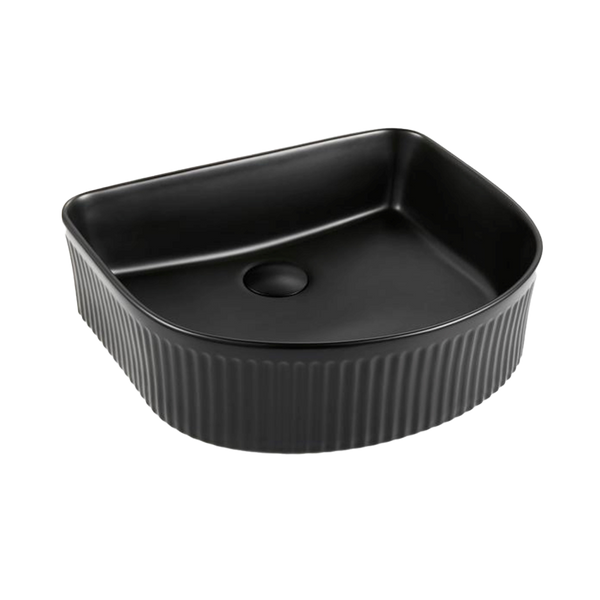 Caroline Above Counter Arch Basin Matte Black