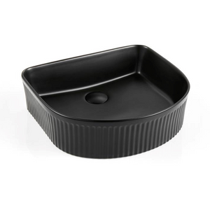 Caroline Above Counter Arch Basin Matte Black - Matte Black