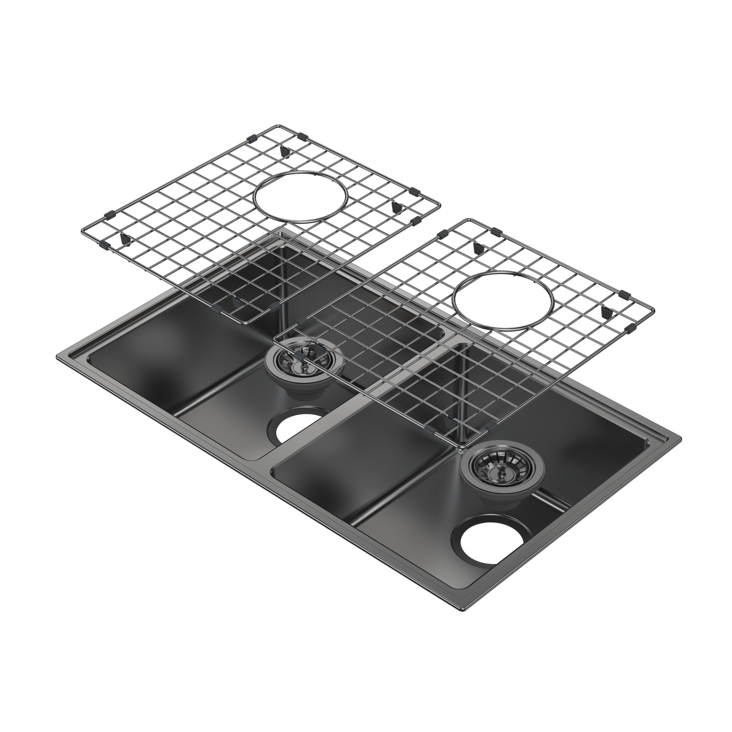 Urbane II Double Bowl Sink Gunmetal