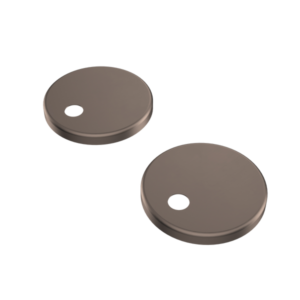 Urbane II Toilet Seat Hinge Caps Brushed Bronze