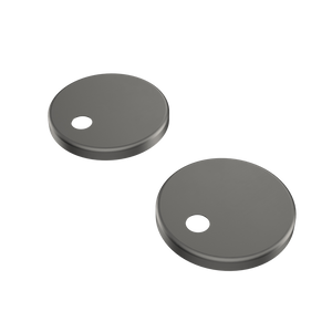 Urbane II Toilet Seat Hinge Caps Gunmetal - Gunmetal