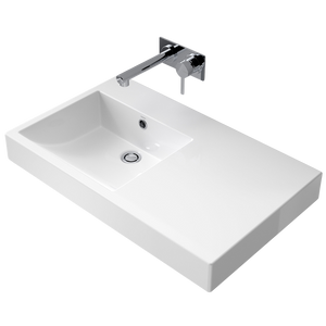 Liano Nexus 750 Wall Basin RHS - White