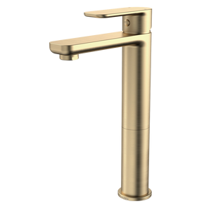 Luna Tower Basin Mixer Brushed Brass Lead Free - Brushed Brass