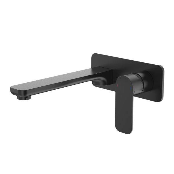 Luna Wall Basin/Bath Mixer Black Lead Free