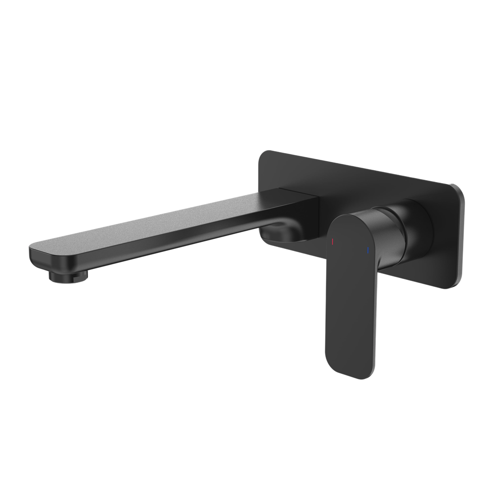 Luna Wall Basin/Bath Mixer Black Lead Free
