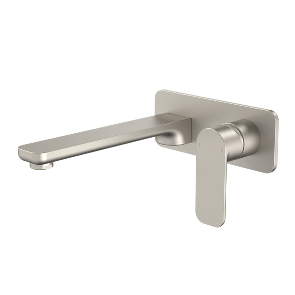 Luna Wall Basin/Bath Mixer Brushed Nickel Lead Free