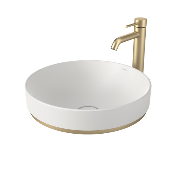 Liano II 400mm Round Basin Dress Ring Brushed Brass