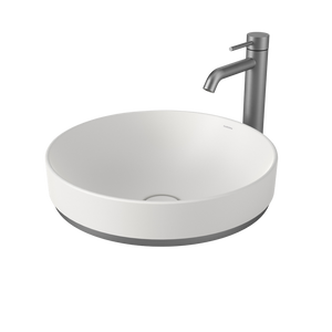 Liano II 400mm Round Basin Dress Ring Brushed Gunmetal - Gunmetal