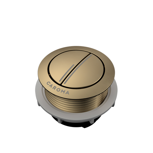Urbane II Wall Faced Close Coupled Flush Button Brushed Brass