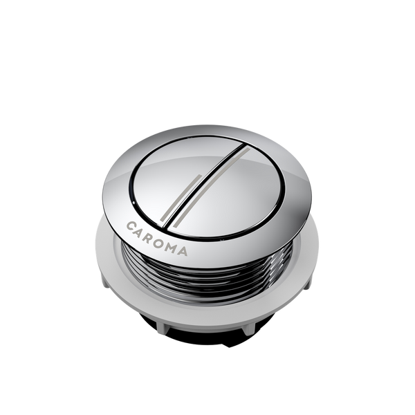 Urbane II Wall Faced Close Coupled Flush Button Chrome