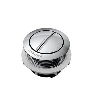 Urbane II Wall Faced Close Coupled Flush Button Chrome - Chrome