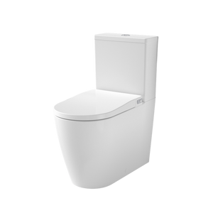 Urbane II Bidet Cleanflush Wall Faced Close Coupled Back Entry Toilet Suite - White