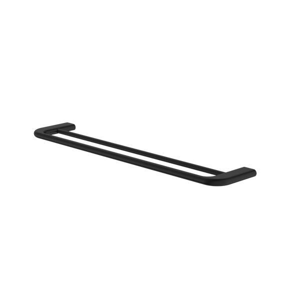 Contura II 620mm Double Towel Rail Matte Black