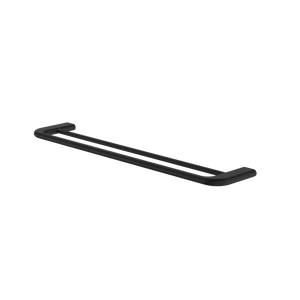 Contura II 620mm Double Towel Rail Matte Black - Matte Black