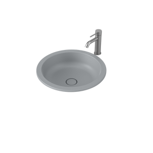 Liano II 440mm Round Under/Over Counter Basin Matte Grey - Matte Grey