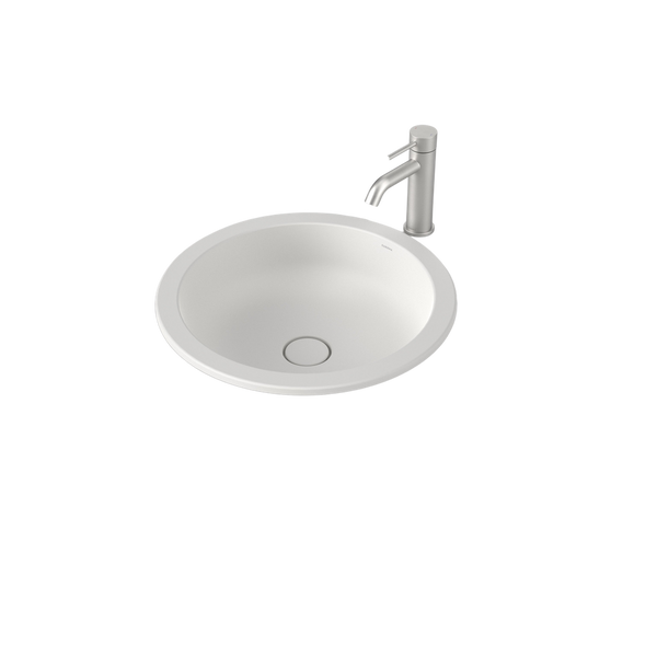 Liano II 440mm Round Under/Over Counter Basin Matte White