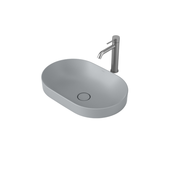 Liano II 530mm Pill Inset Basin Matte Grey