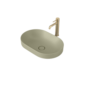 Liano II 530mm Pill Inset Basin Matte Green - Matte Green