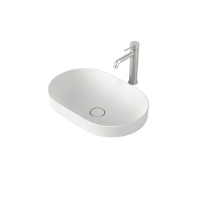 Liano II 530mm Pill Inset Basin Matte White - Matte White