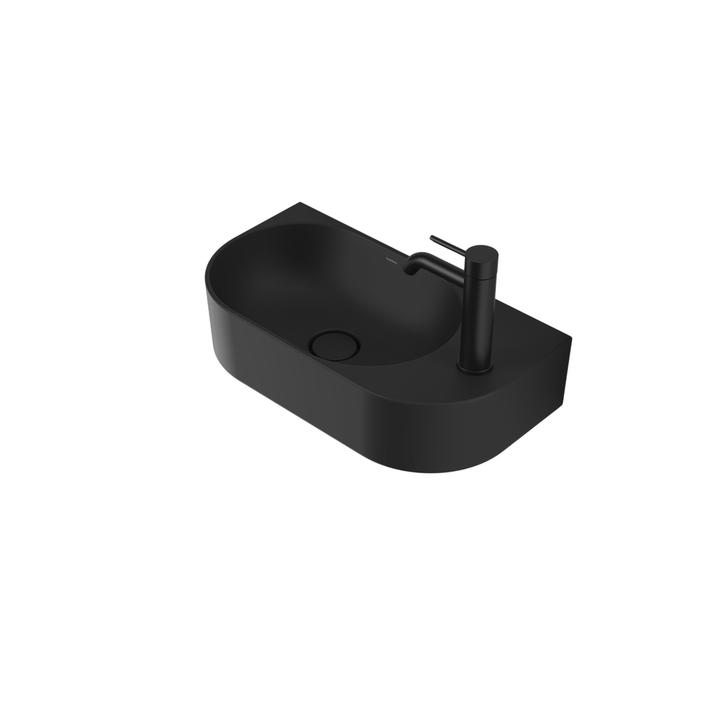 Liano II Hand Wall Basin Matte Black
