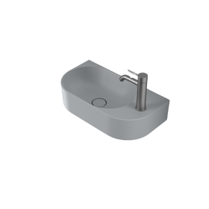 Liano II Hand Wall Basin Matte Grey - Matte Grey